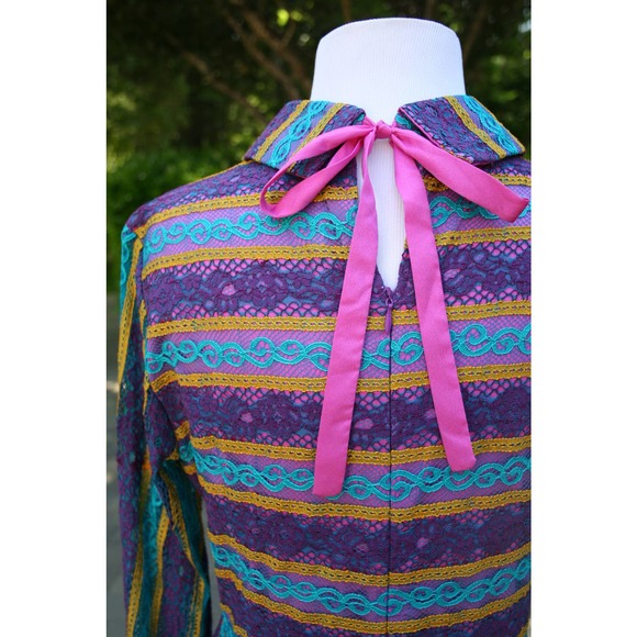 NWT Chic Boutique Lace Maxi Dress Unique Standout OOAK Statement FashionWeek XXL - Picture 6 of 12